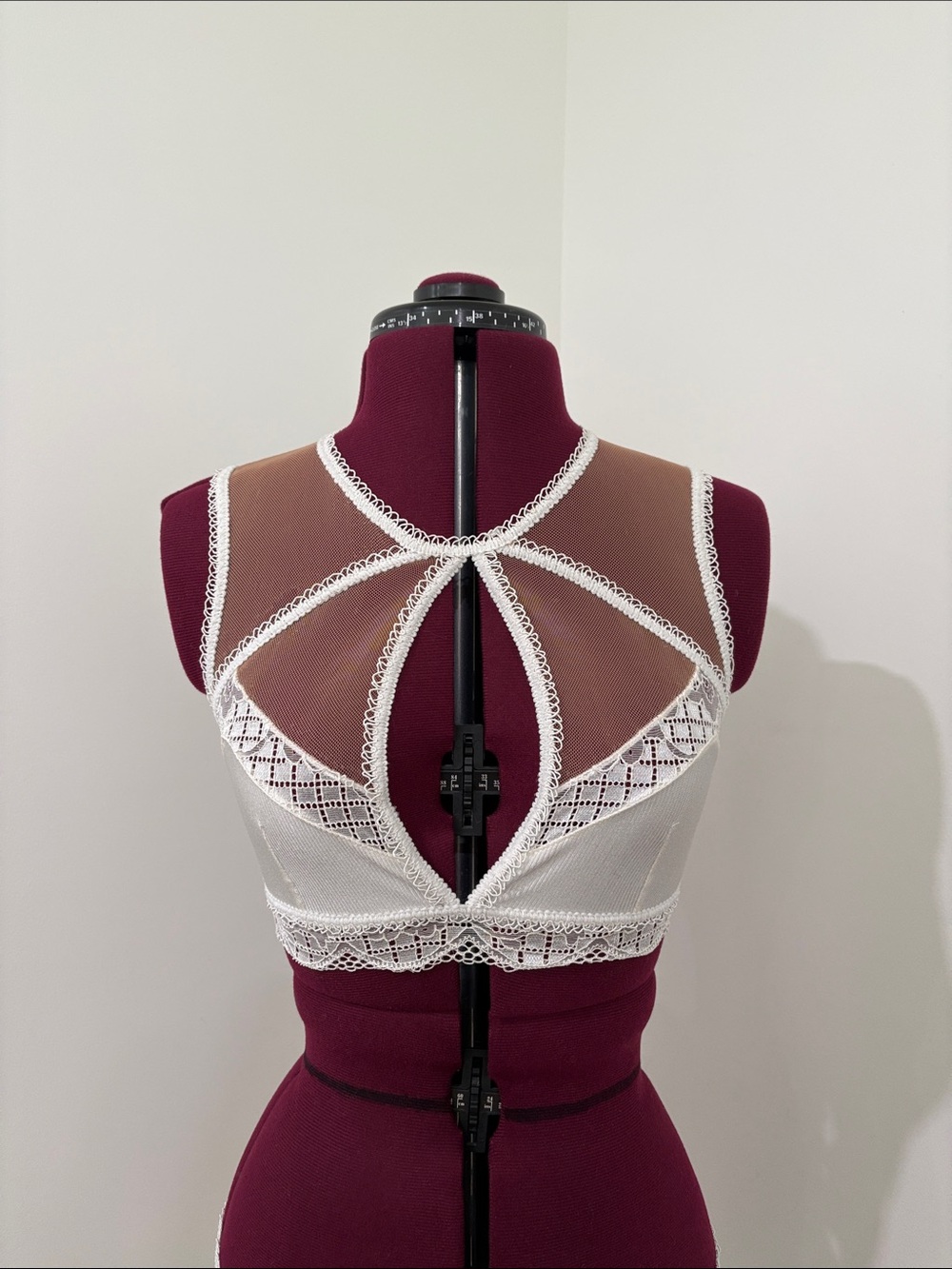 White Lace Bralette Bra New Without Tags